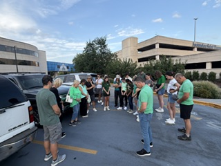 Community gathered together to pray for Nathan